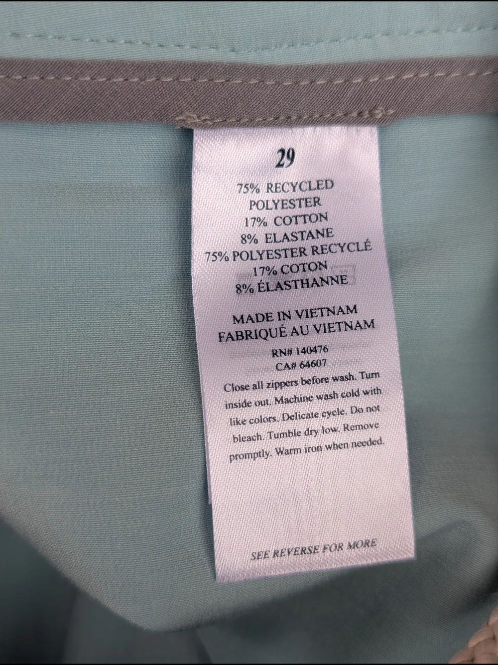 Faherty All Day Shorts 29 Seafoam Blue Green 9